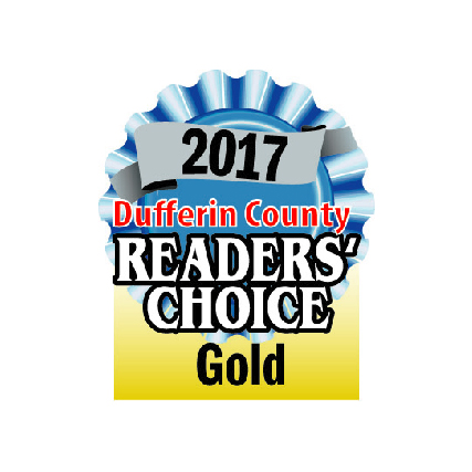 2017 Orangeville Banner Readers Choice Gold Award