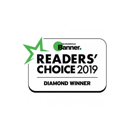 2019 Orangeville Diamond Banner Readers Choice Award